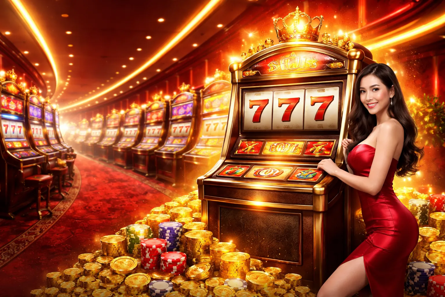 Trò chơi máy đánh bạc trực tuyến tại 99vz info với biểu tượng jackpot và tiền vàng